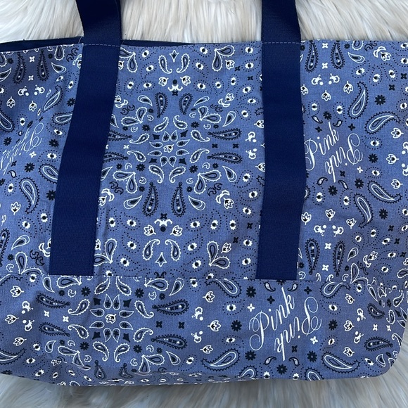 Pink Victoria’s Secret Reversible Canvas Tote Bag - Picture 8 of 11